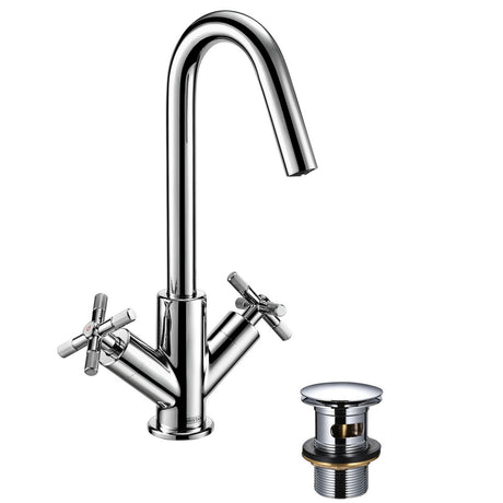 CRUBASC Bristan Cruzar Chrome Basin Mixer with Waste