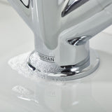 CRUBASC Bristan Cruzar Chrome Basin Mixer with Waste Base with Logo Design
