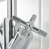 CRUBASC Bristan Cruzar Chrome Basin Mixer with Waste Cold Water Handle