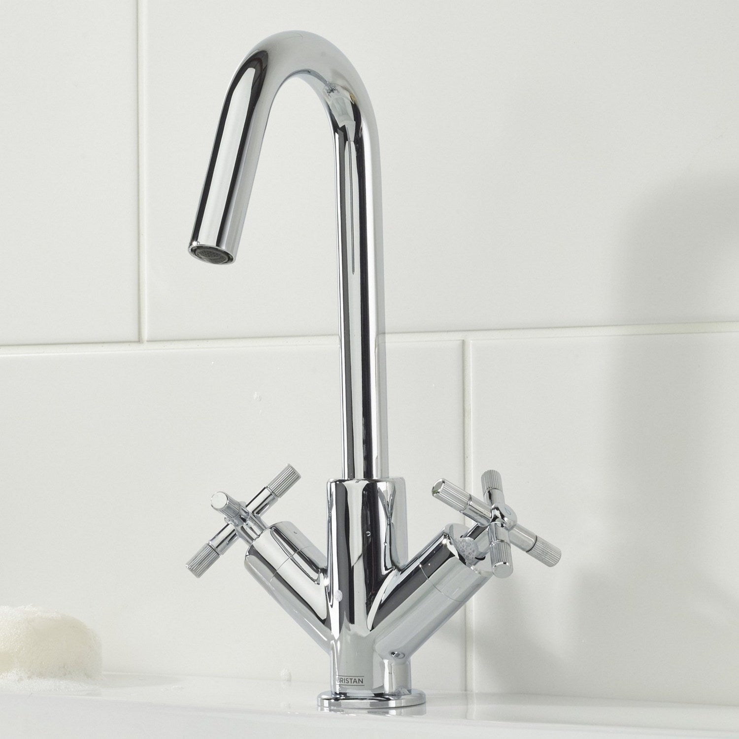 CRUBASC Bristan Cruzar Chrome Basin Mixer with Waste Lifestyle