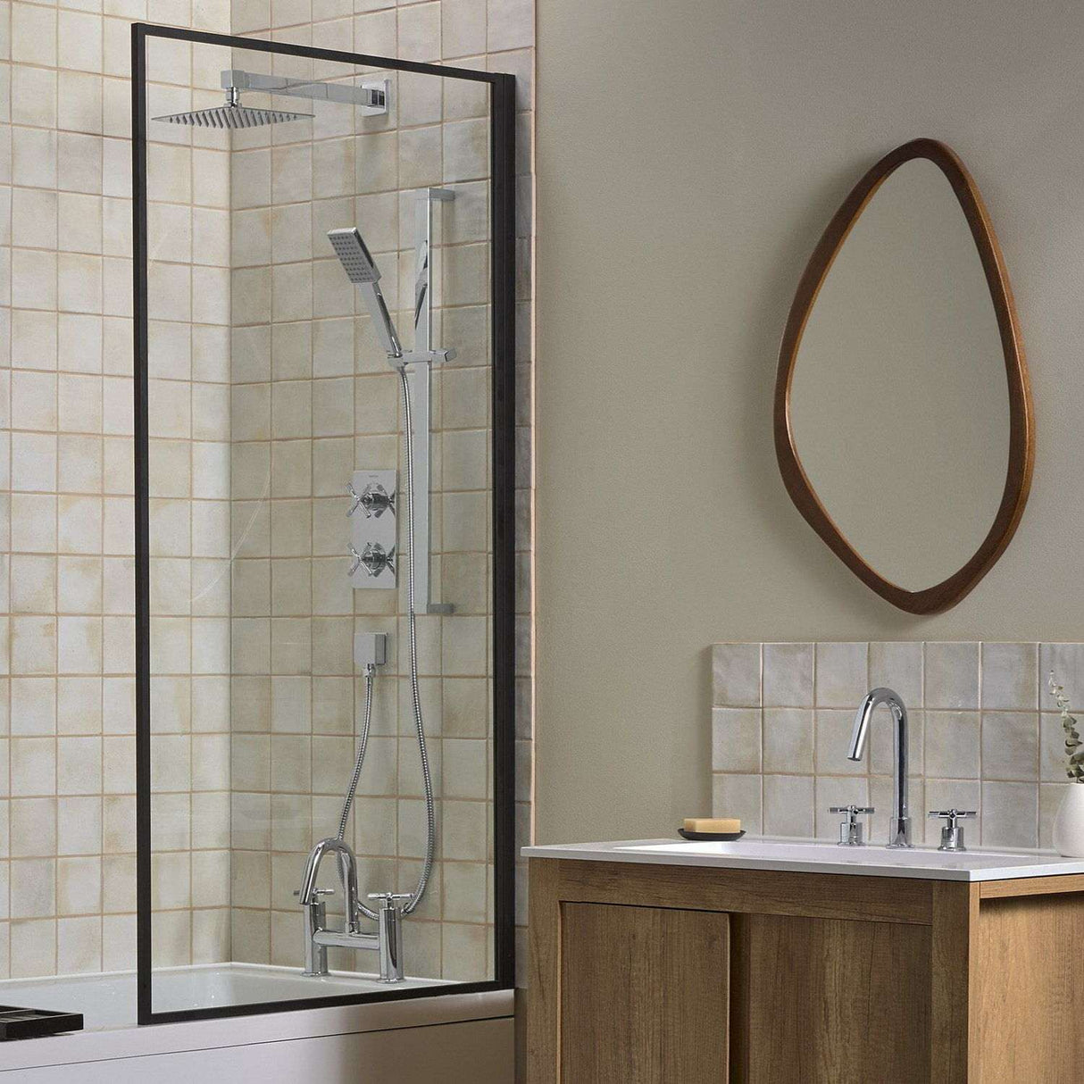 CRUBFC Bristan Cruzar Chrome Bath Filler Bathroom Setting