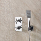CRUZARSHWRPK2 Bristan Cruzar Chrome Shower Pack with Fixed Head and Wall Outlet Close Up
