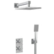 CRUZARSHWRPK2 Bristan Cruzar Chrome Shower Pack with Fixed Head and Wall Outlet Handset