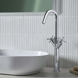 CRUTBASC Bristan Cruzar Chrome Tall Basin Mixer with Waste Bathroom Setting