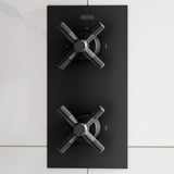 Bristan Cruzar Concealed Shower with Fixed Head and Riser Kit in Black lifestyle 2