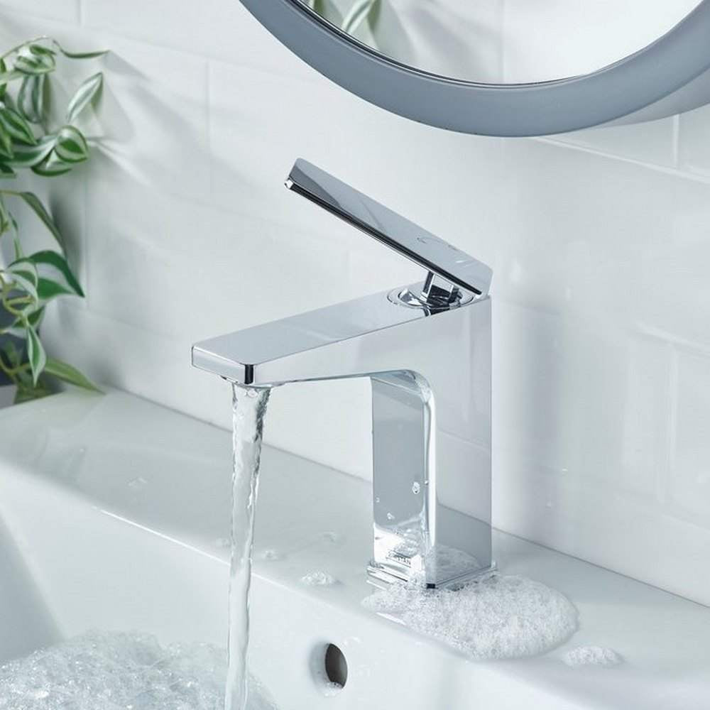 Bristan Delgado Chrome Eco Start Basin Mixer with Waste Lifestyle