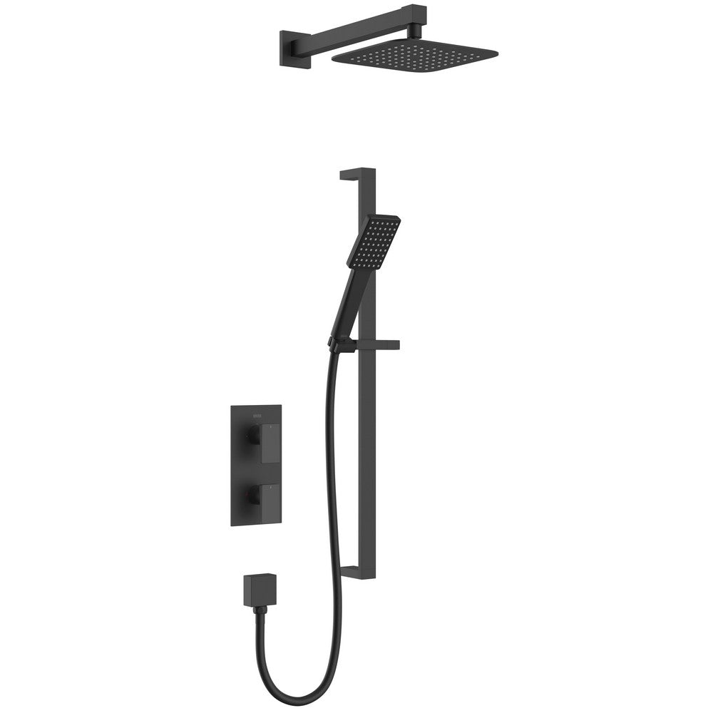 DELGADOBLKSHWRPK Bristan Delgado Concealed Shower Pack in Black
