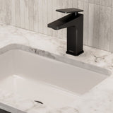 DELESBASBLK Bristan Delgado Eco Start Basin Mixer with Waste in Black Lifestyle
