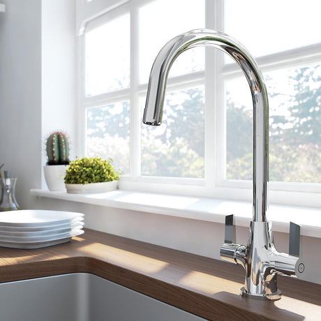 Bristan Echo Easy Fit Mono Sink Mixer in Chrome Dimensions