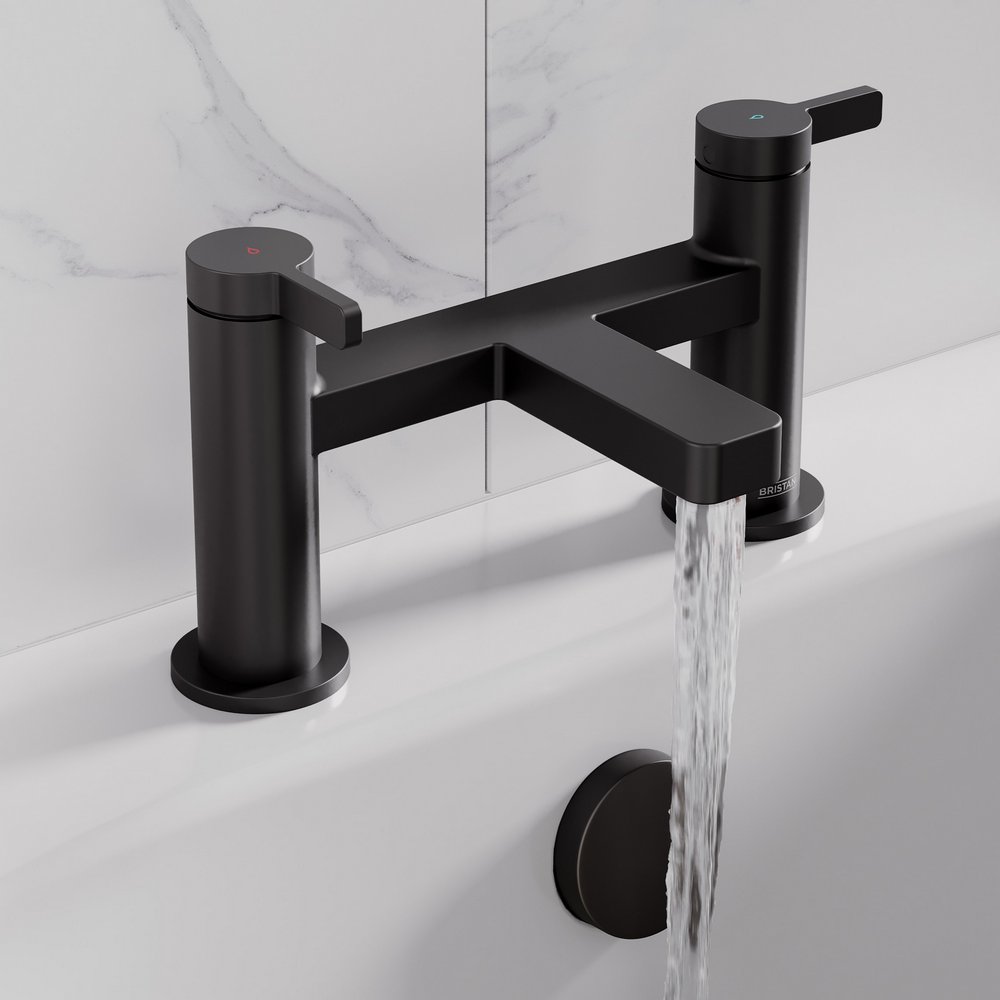 ELEBFBLK Bristan Elevar Bath Filler in Black Lifestyle