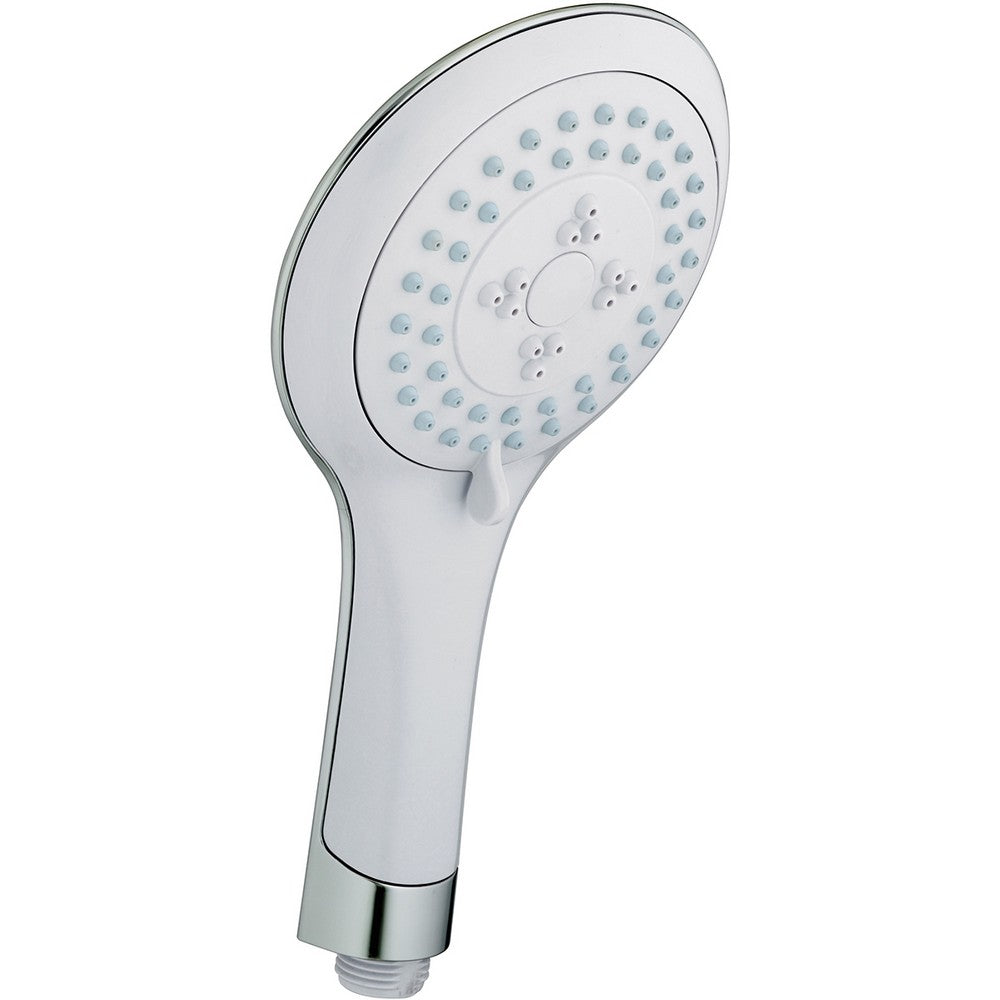 EVCHAND04WC Bristan Evo Rub Clean Multi Function Handset in White and Chrome