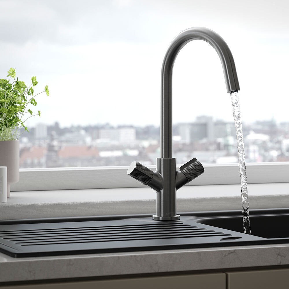 Bristan Fern Easyfit Kitchen Sink Mixer in Gunmetal lifestyle