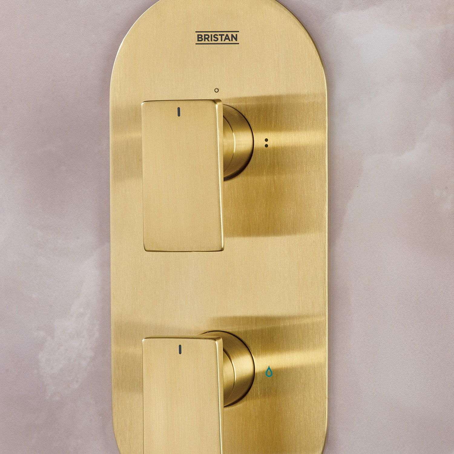 Bristan Frammento Dual Control Concealed Shower Pack in Brushed Brass lifestyle 2