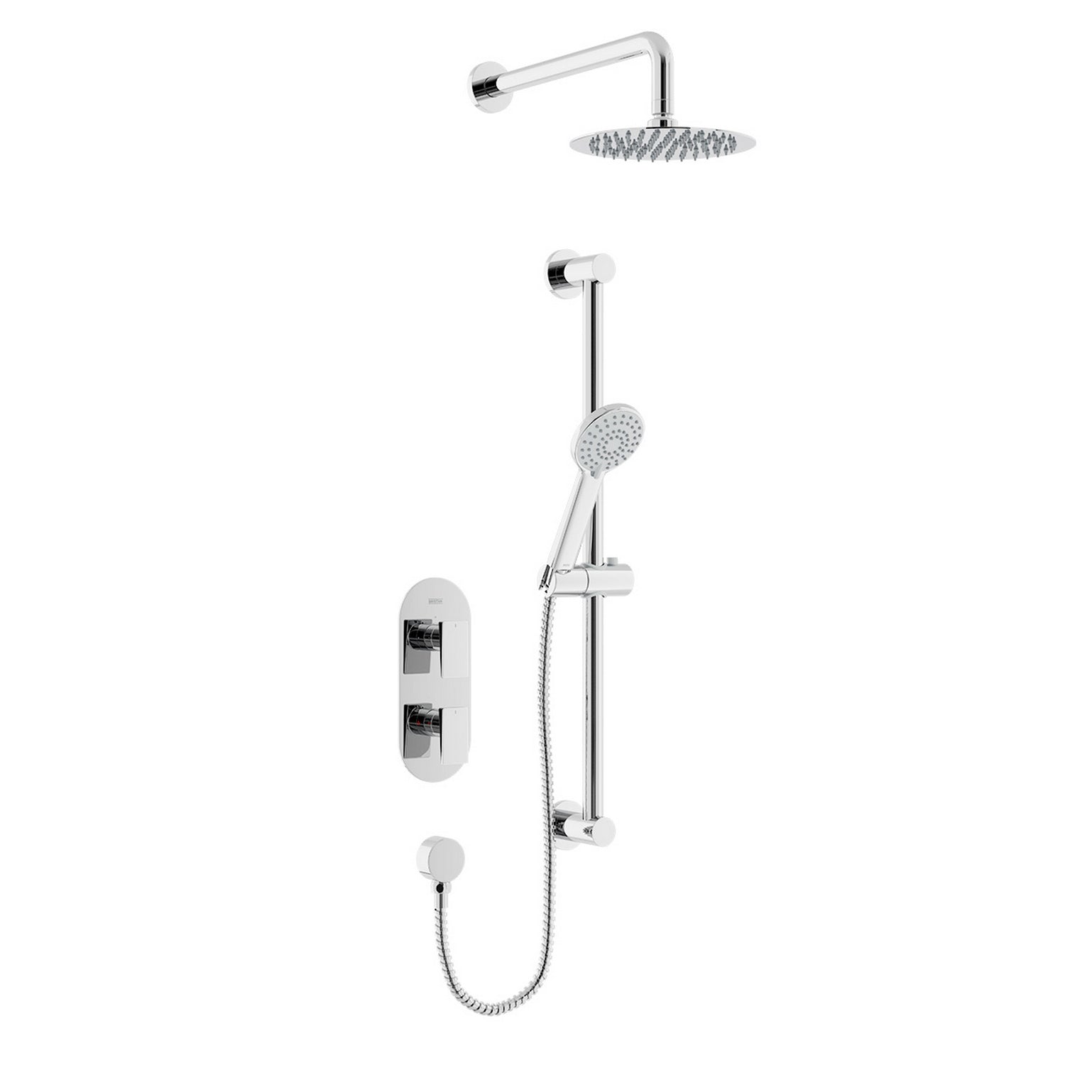 Bristan Frammento Dual Control Concealed Shower Pack in Chrome