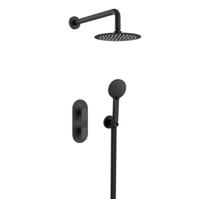 Bristan Frammento Dual Control Concealed Shower Pack in Matt Black