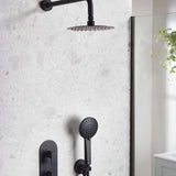 Bristan Frammento Dual Control Concealed Shower Pack in Matt Black lifestyle