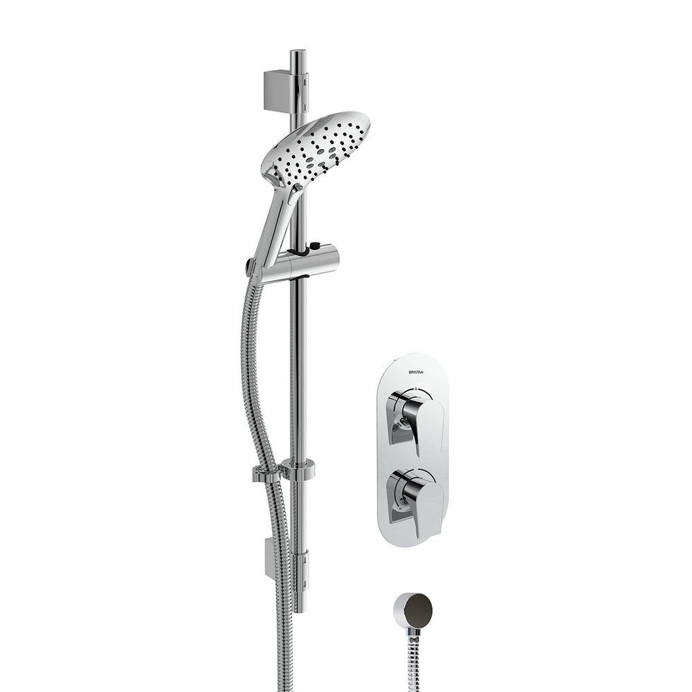 HOURGLASSSHWRPK Bristan Hourglass Chrome Shower Pack with Adjustable Kit