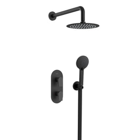 Bristan Hourglass Concealed Dual Control Shower Pack in Matt Black