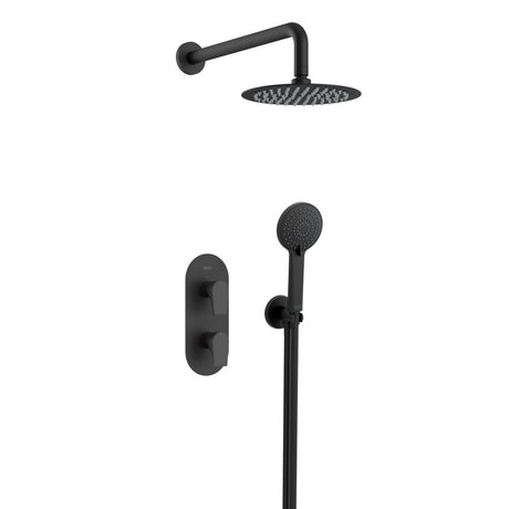 Bristan Hourglass Concealed Dual Control Shower Pack in Matt Black