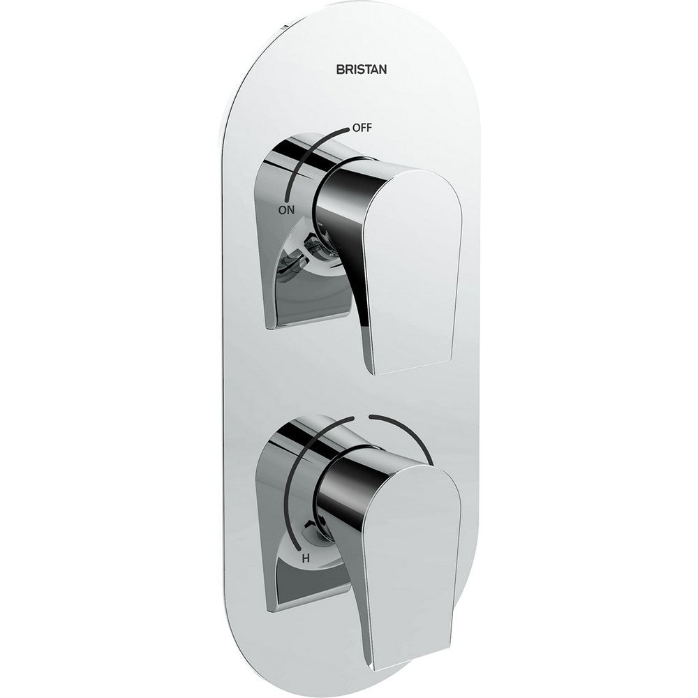 HOUSHCVOC Bristan Hourglass Recessed Chrome Concealed Shower Valve