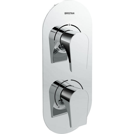 HOUSHCDIVC Bristan Hourglass Recessed Chrome Concealed Shower Valve with Diverter