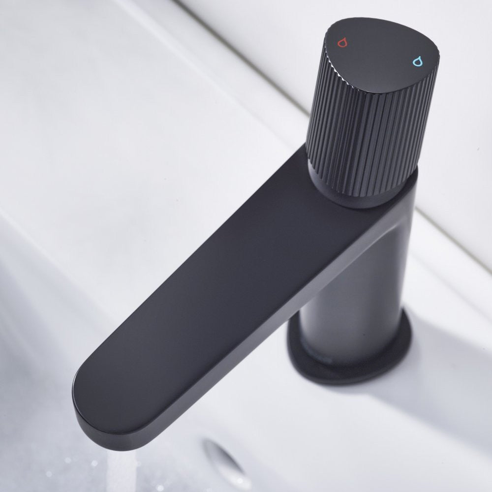 Bristan Liso Basin Mixer with Clicker Waste in Black lifestyle  3