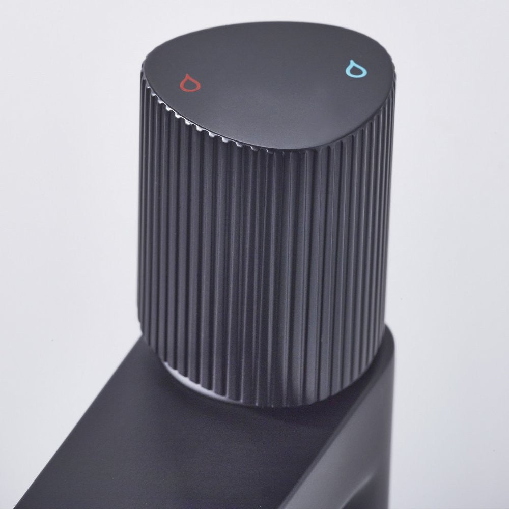 Bristan Liso Basin Mixer with Clicker Waste in Black lifestyle  knob