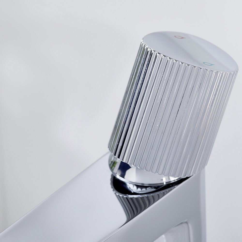 Bristan Liso Basin Mixer with Clicker Waste in Chrome lifestyle knob