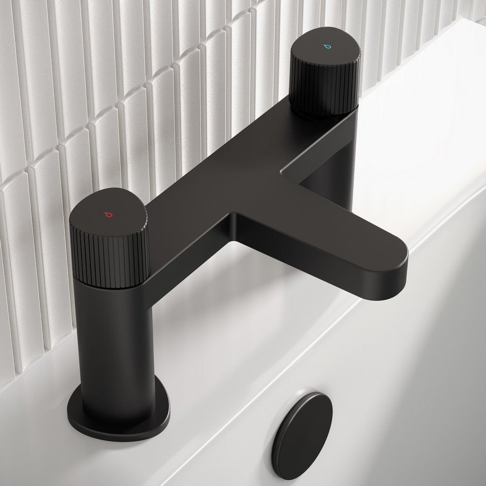 Bristan Liso Bath Filler in Black lifestyle 2