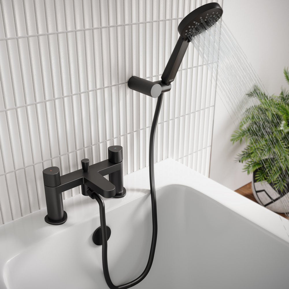 Bristan Liso Bath Shower Mixer in Black lifestyle 1