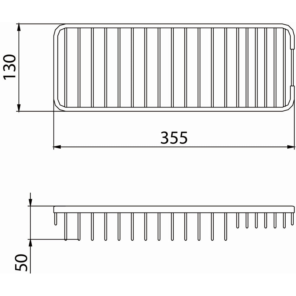 Bristan Medium Wall Fixed Wire Basket Dimensions