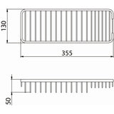Bristan Medium Wall Fixed Wire Basket Dimensions