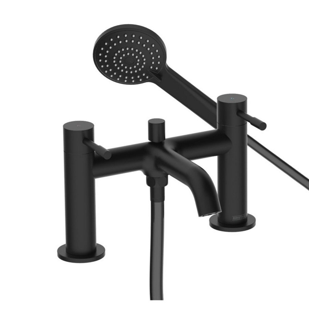 MIBSMBLK Bristan Mila Bath Shower Mixer in Black