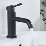 MOLESBASBLK Bristan Molida Black Eco Start Basin Mixer with Waste Bathroom Setting