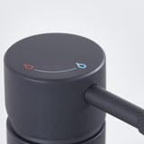 MOLESBASBLK Bristan Molida Black Eco Start Basin Mixer with Waste Hot and Cold Indices Close Up