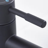 MOLESBASBLK Bristan Molida Black Eco Start Basin Mixer with Waste Lever Handle Knurling Pattern