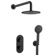 MOLIDABLKSHWRPK2 Bristan Molida Black Thermostatic Shower Pack with Fixed Head and Handset