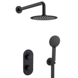 MOLIDABLKSHWRPK2 Bristan Molida Black Thermostatic Shower Pack with Fixed Head and Handset