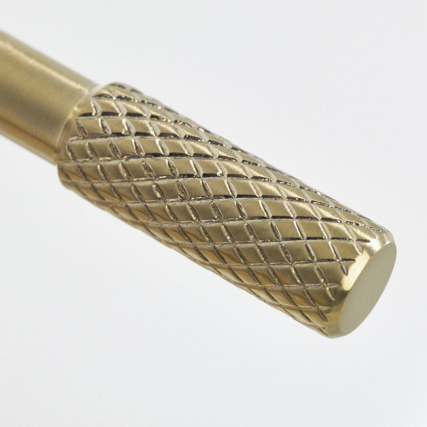 MOLESBASBB Bristan Molida Brushed Brass Eco Start Basin Mixer with Waste Handle Diamond Knurling Pattern