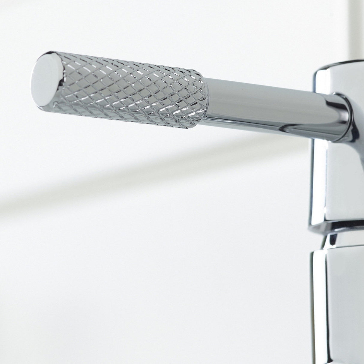 MOLESBASC Bristan Molida Chrome Eco Start Basin Mixer with Waste Handle Diamond Knurling Pattern