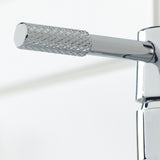 MOLESBASC Bristan Molida Chrome Eco Start Basin Mixer with Waste Handle Diamond Knurling Pattern