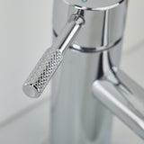 MOLESBASC Bristan Molida Chrome Eco Start Basin Mixer with Waste Lever Handle Close Up