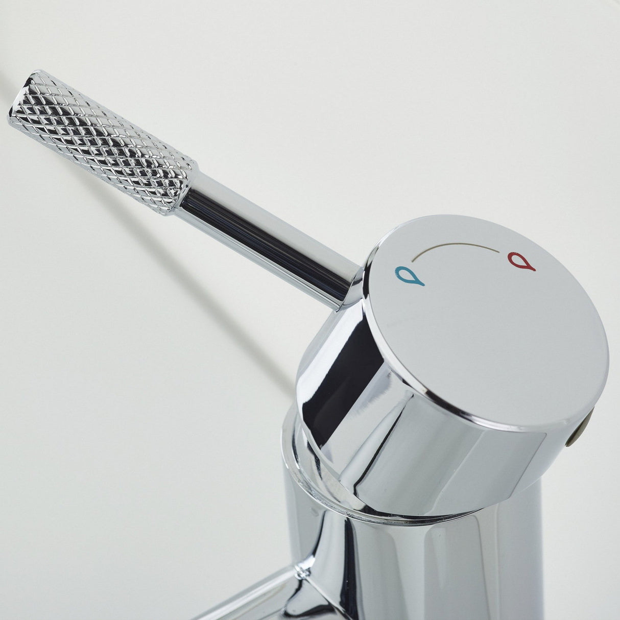 MOLESBASC Bristan Molida Chrome Eco Start Basin Mixer with Waste Lever Handle Design