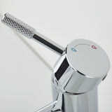 MOLESBASC Bristan Molida Chrome Eco Start Basin Mixer with Waste Lever Handle Design