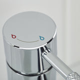 MOLESBASC Bristan Molida Chrome Eco Start Basin Mixer with Waste Lever Hot and Cold Indices