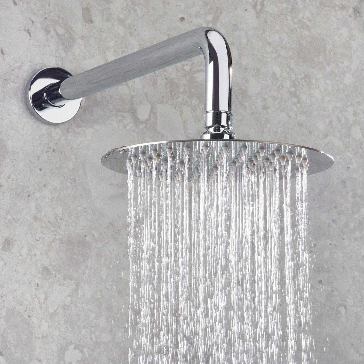 MOLIDASHWRPK2 Bristan Molida Chrome Thermostatic Shower Pack with Fixed Head and Handset Drench Head Close Up