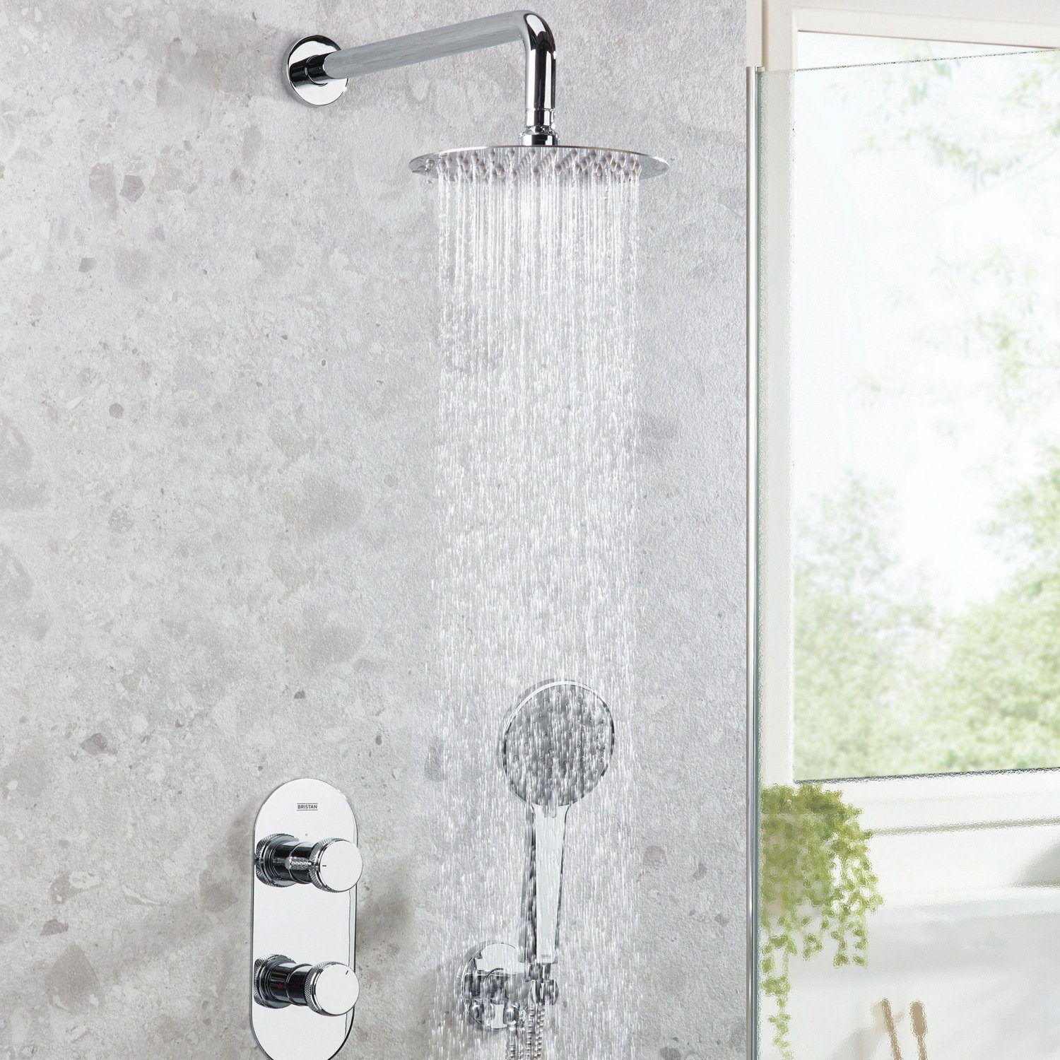 MOLIDASHWRPK2 Bristan Molida Chrome Thermostatic Shower Pack with Fixed Head and Handset Lifestyle