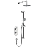 MOLIDASHWRPK Bristan Molida Chrome Thermostatic Shower Pack with Fixed Head and Riser Kit
