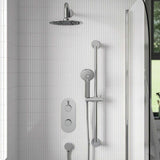 MOLIDASHWRPK Bristan Molida Chrome Thermostatic Shower Pack with Fixed Head and Riser Kit Lifestyle