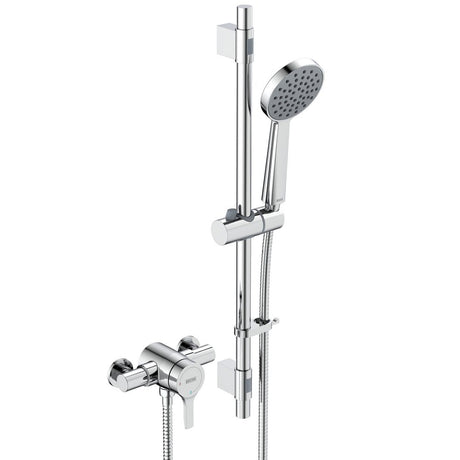 Bristan Onza Thermostatic Exposed Shower Valve with Riser Kit in Chrome